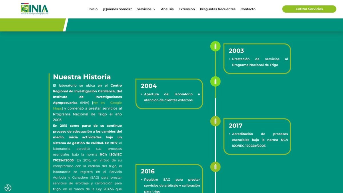 Laboratorio Trigo INIA — detalle 1